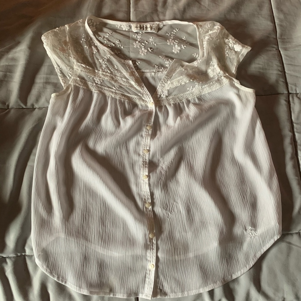 Abercrombie White Blouse